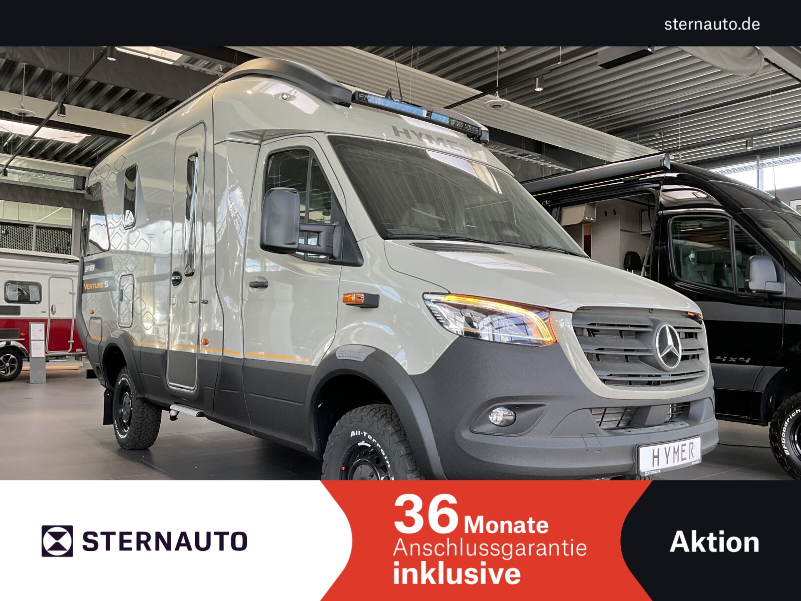 Hymer Venture S, AHK, Wechselrichter, LED, Komfort Bad,
