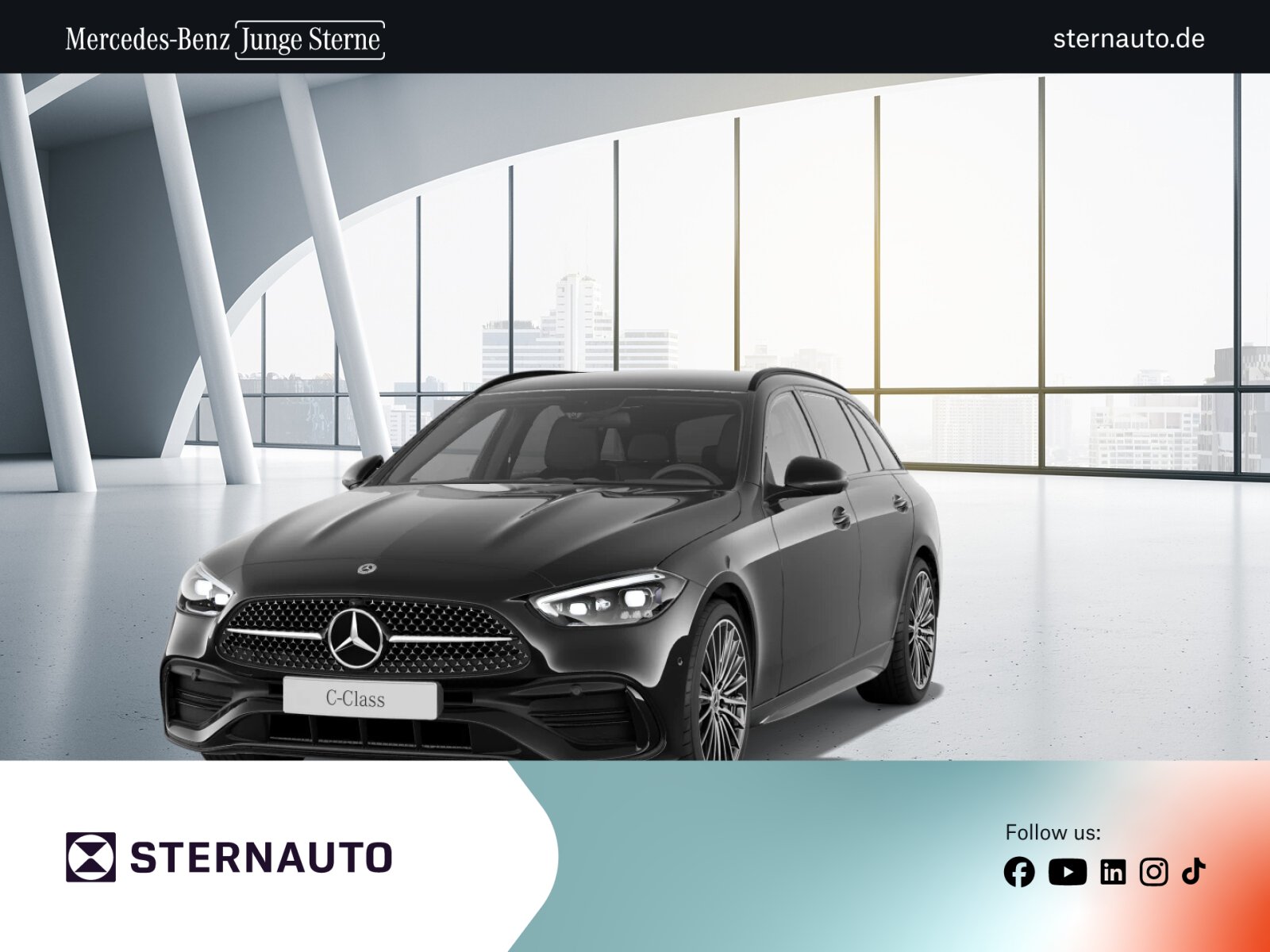Mercedes-Benz C 200 d T AMG Distr 360 Cam Spur Night WinterPak