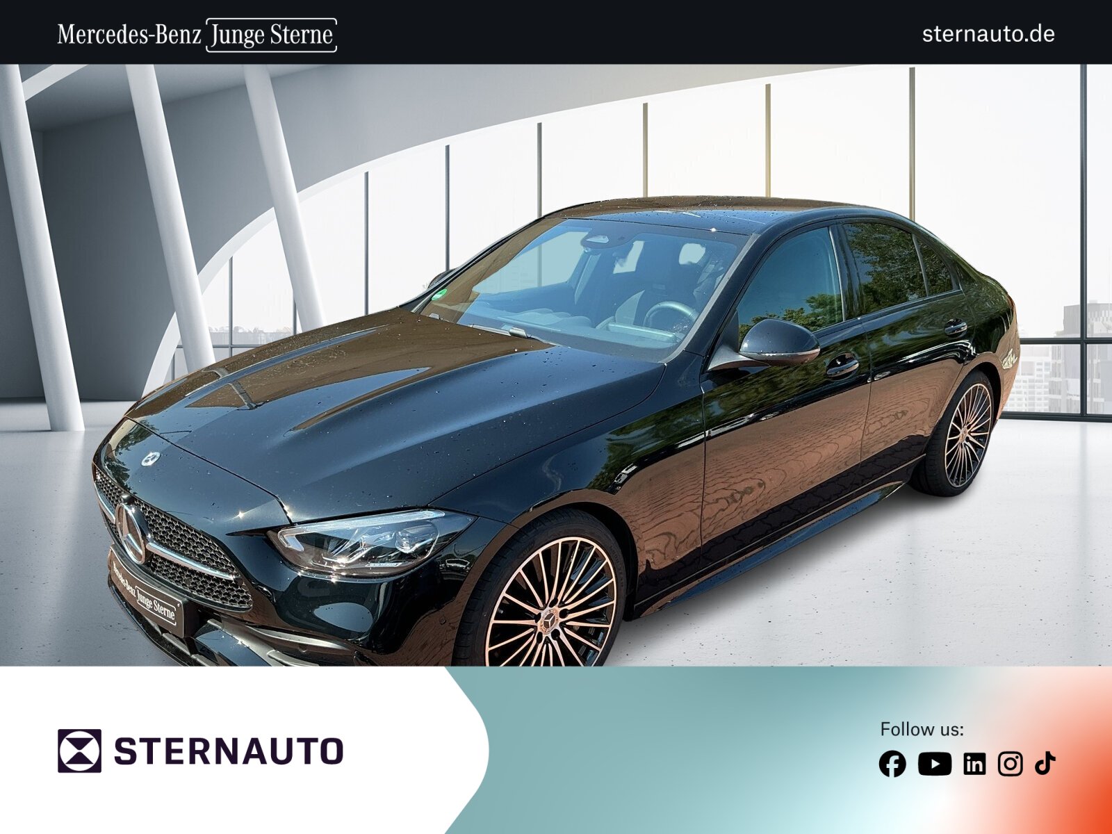 Mercedes-Benz C 200 AMG Edition PanoD 360Ka Nightp Mem Distro