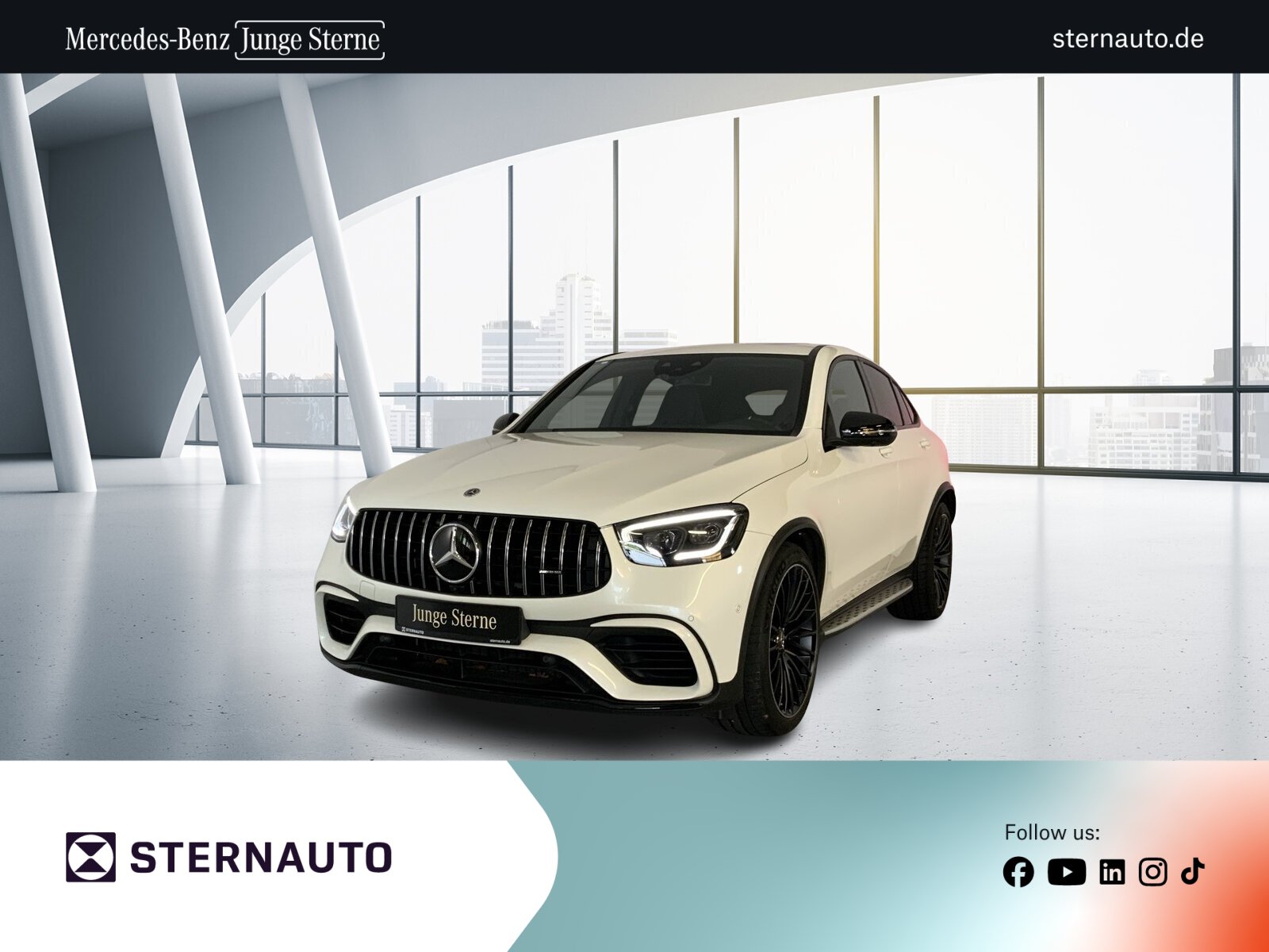 Mercedes-Benz GLC 63 S AMG 4M Coupé Night Perf AGA Drivers HUD 