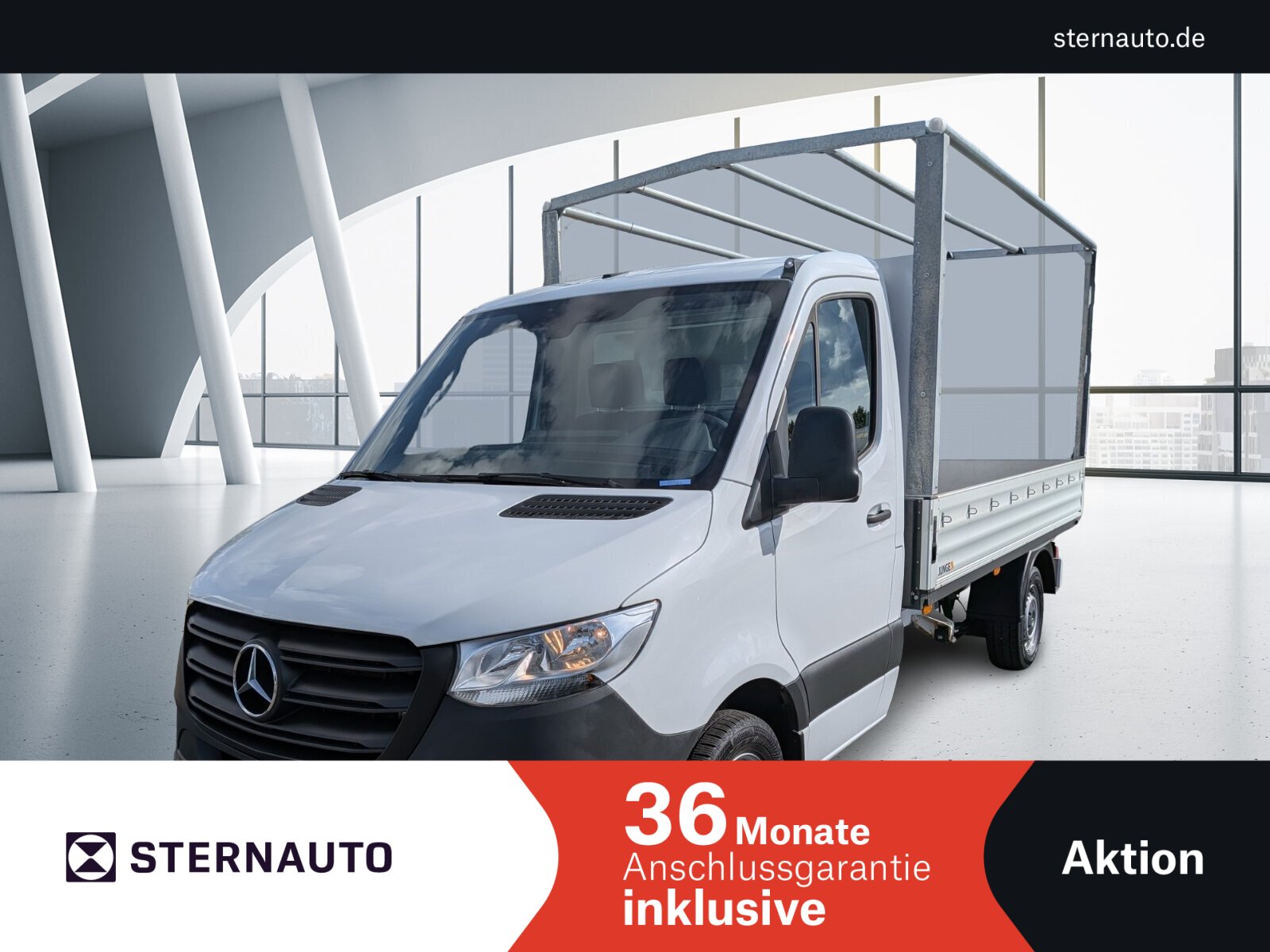 Mercedes-Benz Sprinter 315 Pritsche Plane DAB Klima 