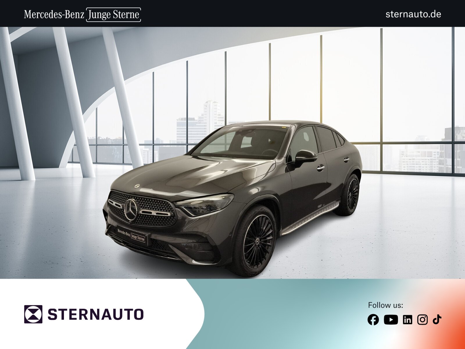 Mercedes-Benz GLC 220d 4M Coupé AMG Night Pano Distr AHK Burm