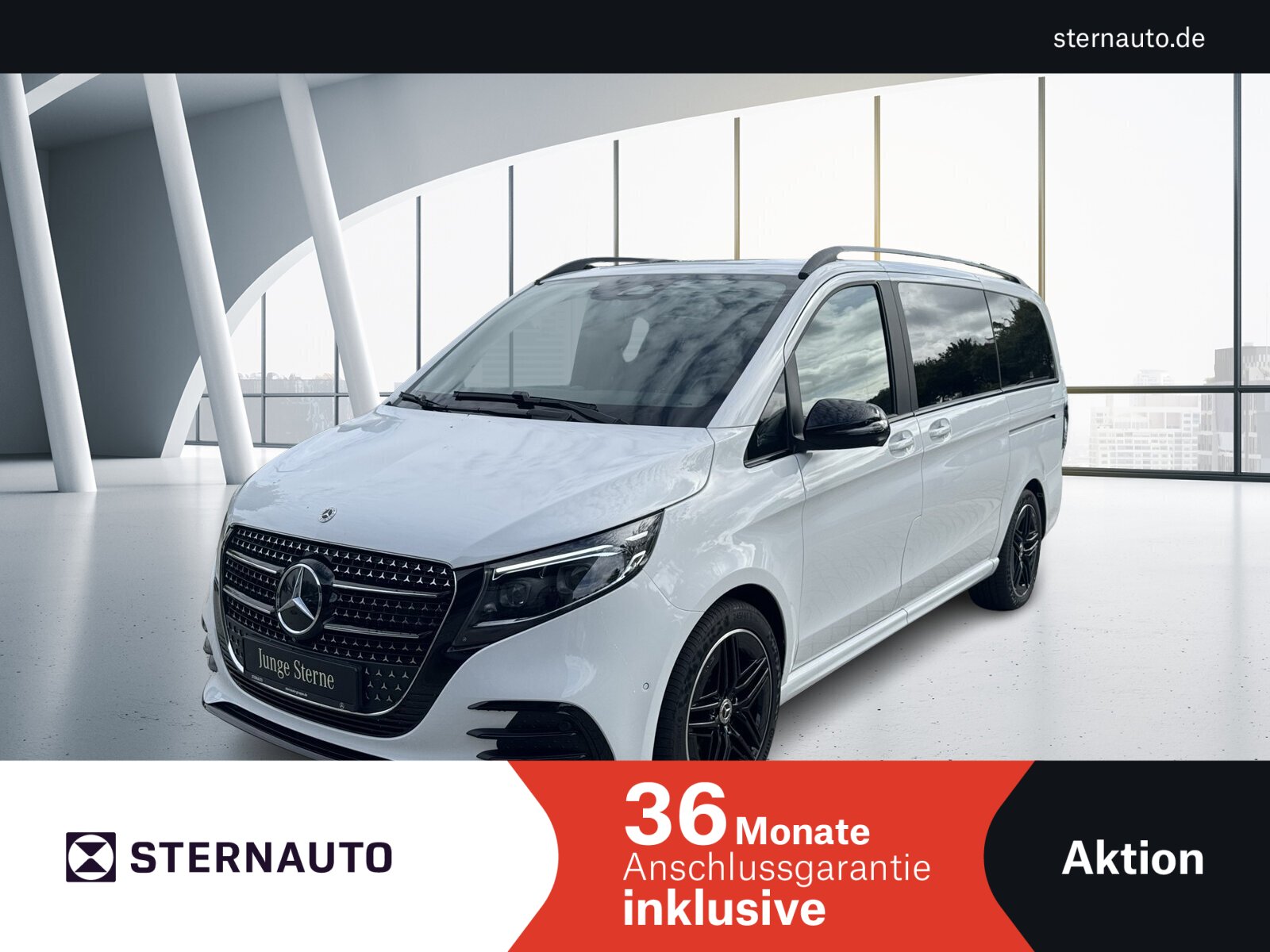 Mercedes-Benz V300d4M AMG-Line AHK Nightpak. Airm.Burm Distr. Standhzg Leder