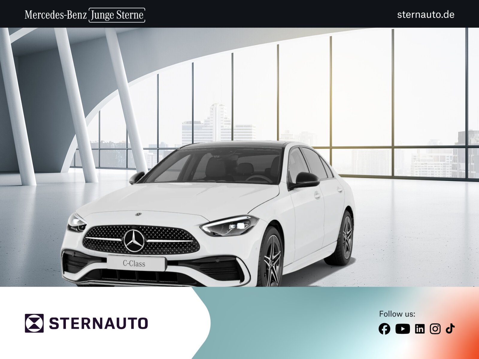 Mercedes-Benz C 180 AMG Line/Pano.-Dach/Kamera/LED/Navi/MBUX