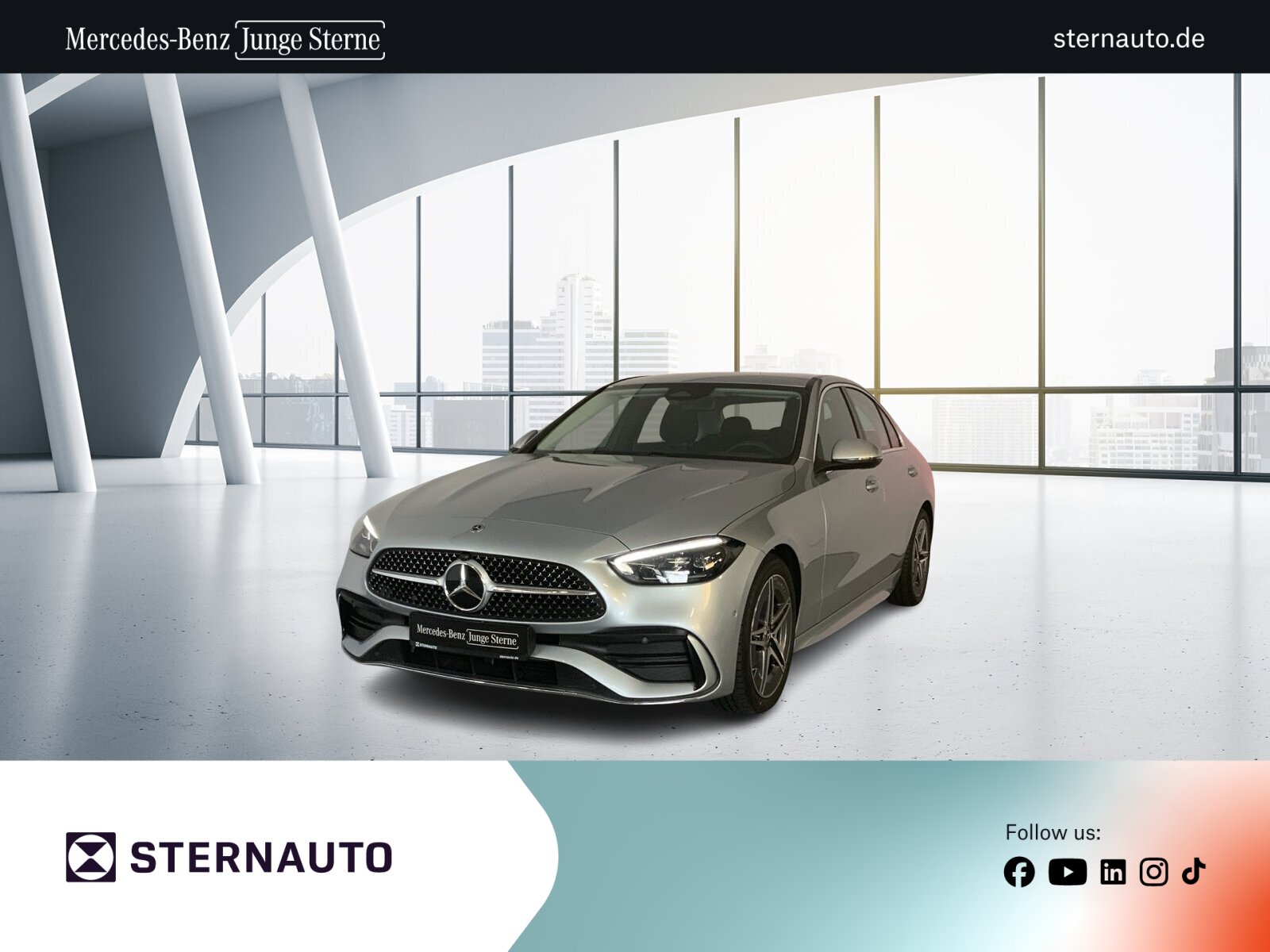 Mercedes-Benz C 180 AMG KEYLESS RüKam LED Totwinkel WinterPak 